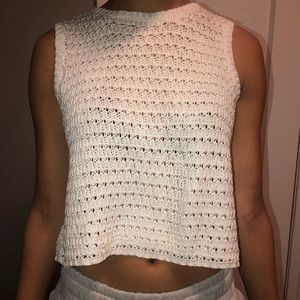 White/Cream Crochet Blouse